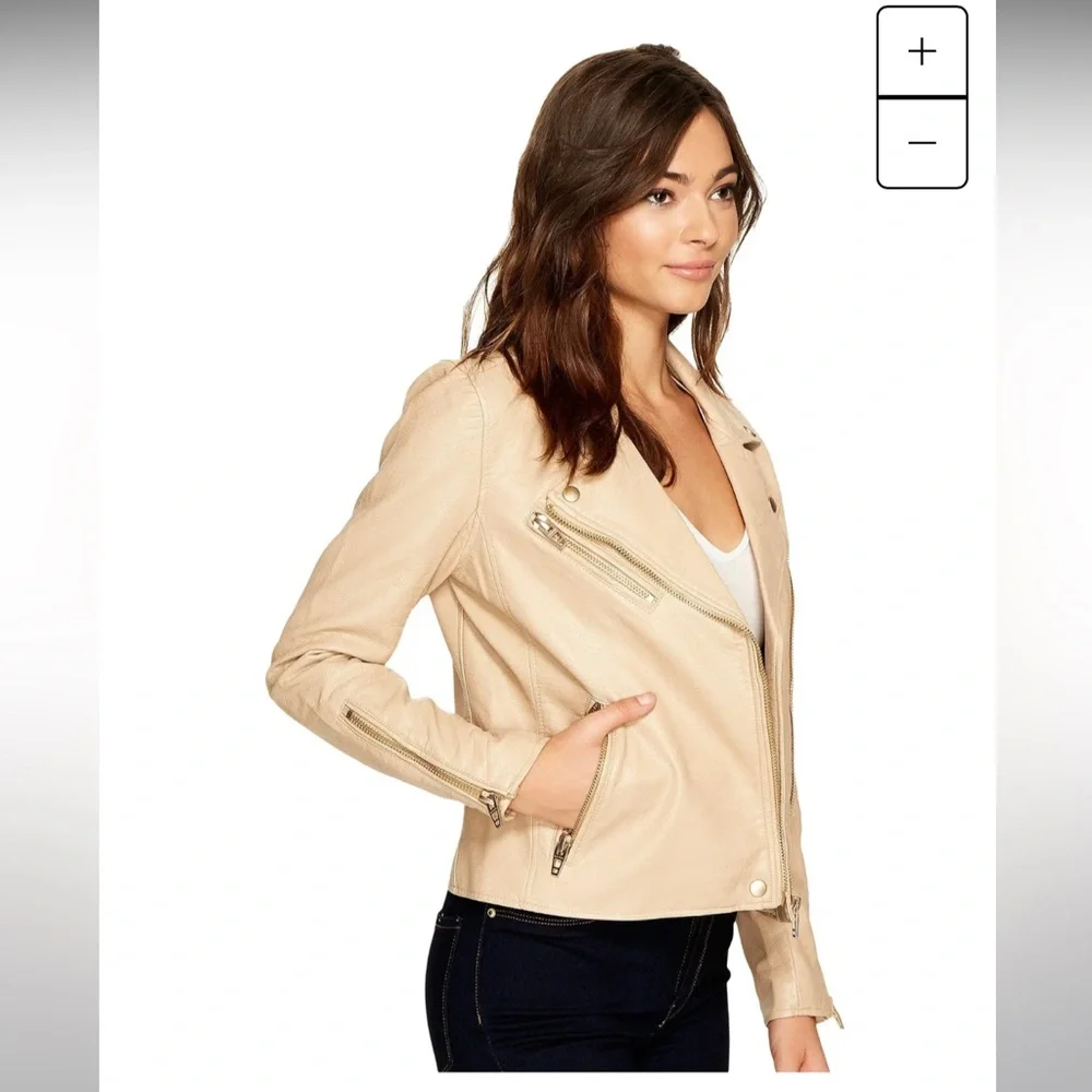 NWT Blank NYC Faux Leather Moto Jacket Size Small - Picture 3 of 15
